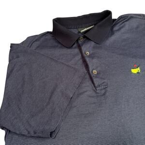Clubhouse Collection Masters Logo Augusta Style Golf Short Sleeve Polo Sz Large
